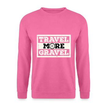 Voyagez plus de gravier - Sweat-shirt Unisexe - rose - Devant