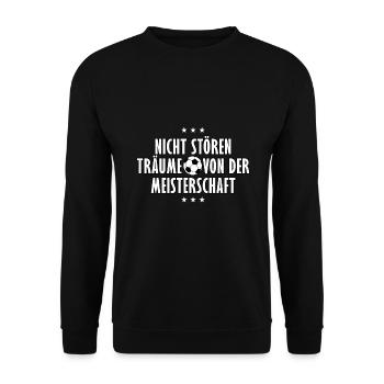 Rêves de championnat / Bundesliga Football - Sweat-shirt Unisexe - noir - Devant - Alina (178cm) & Michal (187cm)