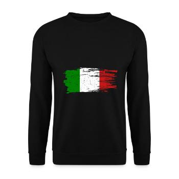 Italy - Unisex Sweatshirt - black - Front - Alina (178cm) & Michal (187cm)