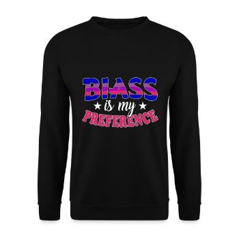Bisexell Transgender Pride Day LGBT, CSD Design - Unisex Pullover - Schwarz - Vorne - Alina (178cm) & Michal (187cm)