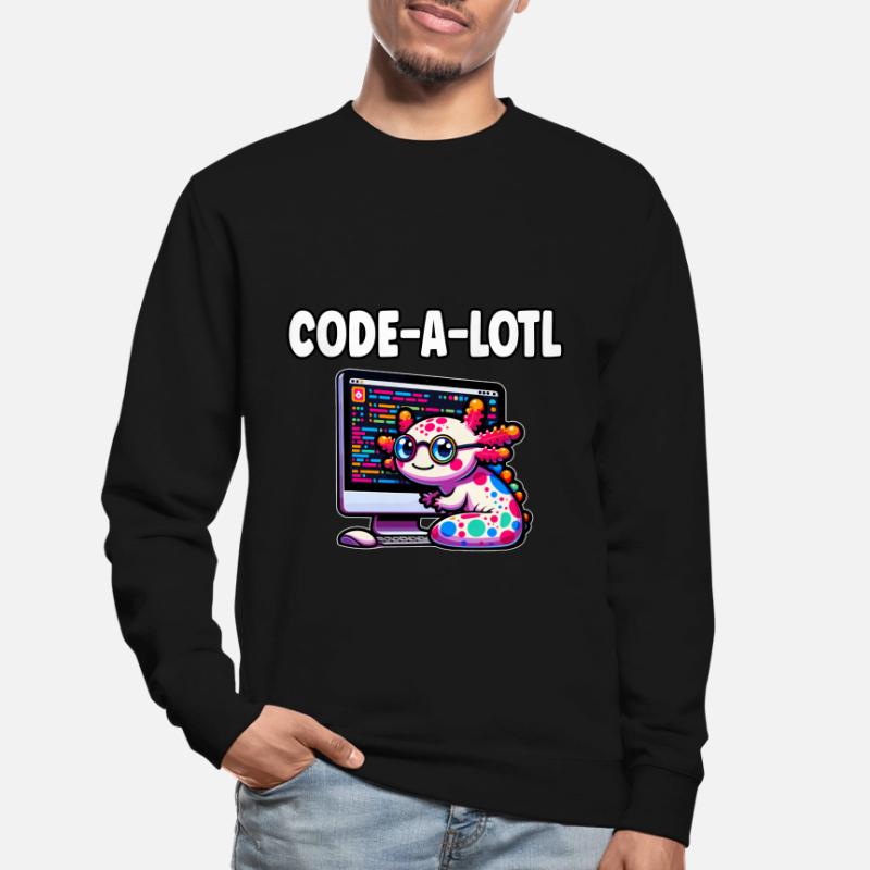 Lustige Codierung Axolotl Programmierung Geschenk Unisex Pullover