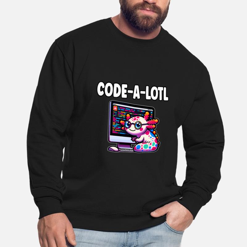 Lustige Codierung Axolotl Programmierung Geschenk Unisex Pullover