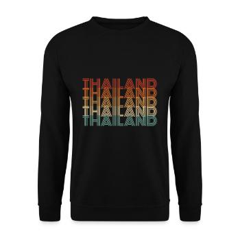 Thailand - Unisex Pullover - Schwarz - Vorne - Alina (178cm) & Michal (187cm)