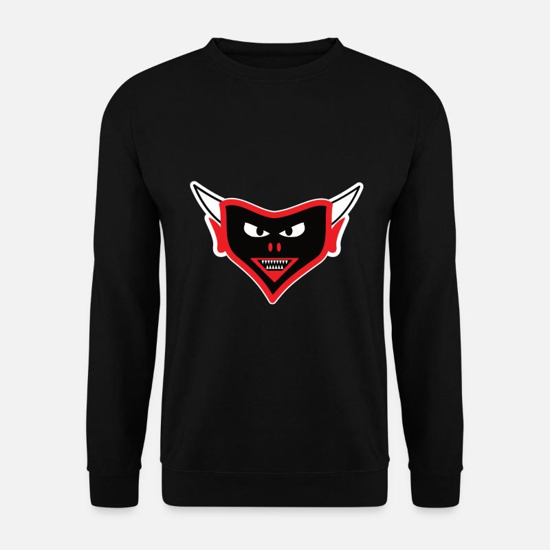 Teufel Design, das teuflische Gesicht - Unisex Pullover - Schwarz