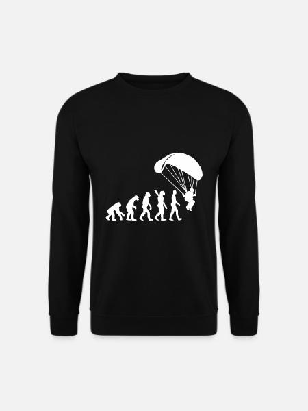Parachuting Paraglider Paragliding Sport - Unisex Sweatshirt - black
