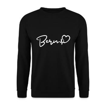 Bern Heartbeat - Unisex Sweatshirt - black - Front - Alina (178cm) & Michal (187cm)