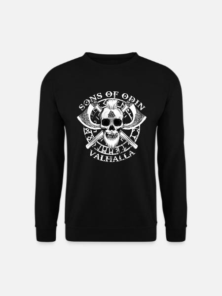 SONS OF ODIN - VALHALLA - VIKINGS GIFTS - Unisex Pullover - Schwarz
