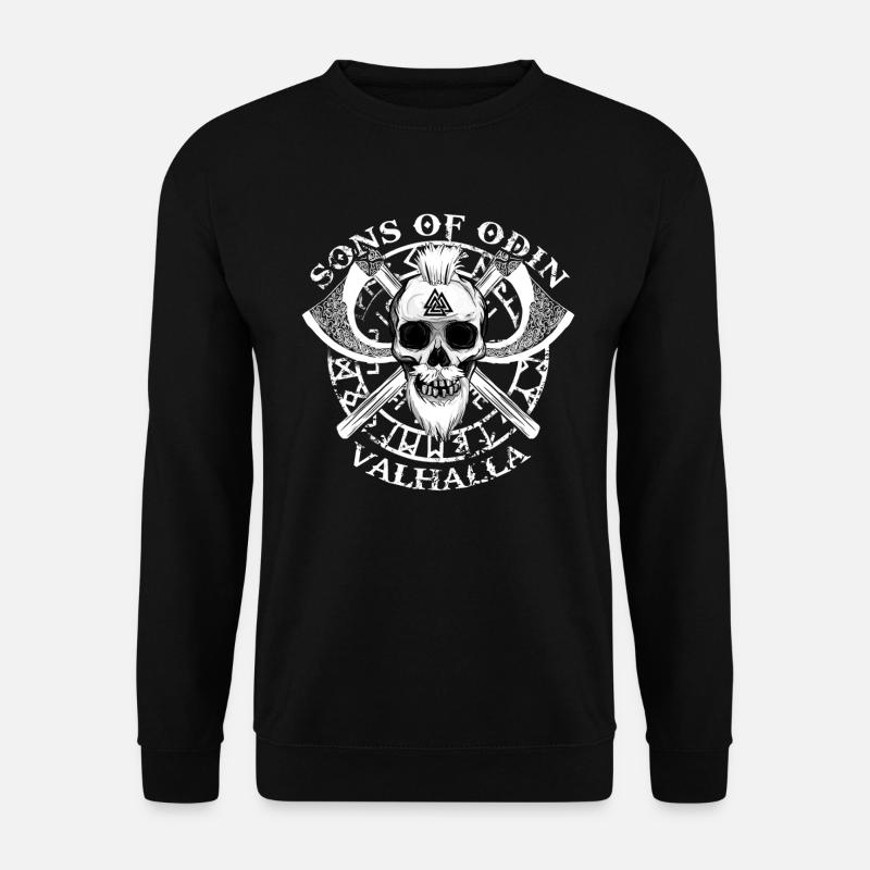 SONS OF ODIN - VALHALLA - VIKINGS GIFTS - Unisex Pullover - Schwarz