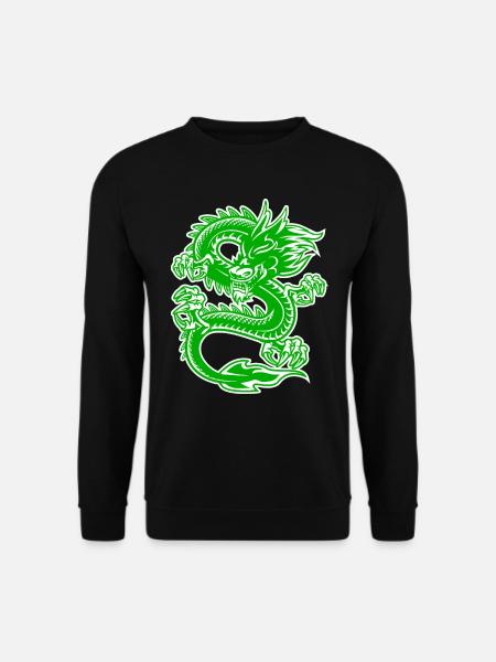Dragon Dragon Asia Fantasy Reptile Gift Idea - Unisex Sweatshirt - black