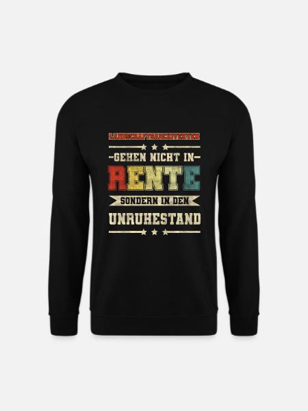 Landschaftsarchitekten Rente? Unruhestand! - Unisex Pullover - Schwarz