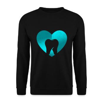 Dentist Dental Hygienist Dental Assistant Hygiene - Unisex Pullover - Schwarz - Vorne - Alina (178cm) & Michal (187cm)