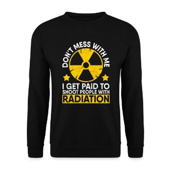 Radiology Xray Rad Tech Pharmacy Tech Phlebotomist - Unisex Sweatshirt - black - Front - Alina (178cm) & Michal (187cm)