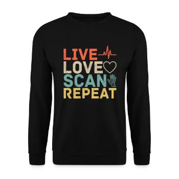 Radiology Xray Rad Tech Pharmacy Tech Phlebotomist - Unisex Sweatshirt - black - Front - Alina (178cm) & Michal (187cm)