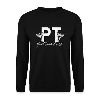 Physiothérapeute Orthophonie et massothérapie Chir - Sweat-shirt Unisexe - noir - Devant - Alina (178cm) & Michal (187cm)