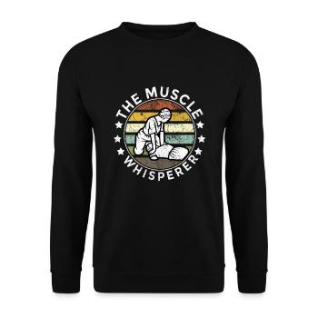 Physiothérapeute Orthophonie et massothérapie Chir - Sweat-shirt Unisexe - noir - Devant - Alina (178cm) & Michal (187cm)