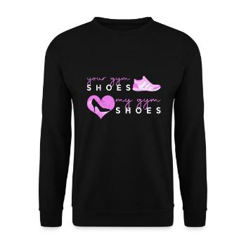 Ballet Ballerina Pole Dancer Line Dance Tap Dance - Unisex Pullover - Schwarz - Vorne - Alina (178cm) & Michal (187cm)