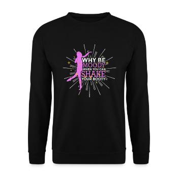 Ballet Ballerine Pole Dancer Line Dance Tap Dance - Sweat-shirt Unisexe - noir - Devant - Alina (178cm) & Michal (187cm)