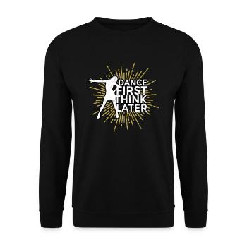 Ballet Ballerina Pole Dancer Line Dance Tap Dance - Unisex Sweatshirt - black - Front - Alina (178cm) & Michal (187cm)