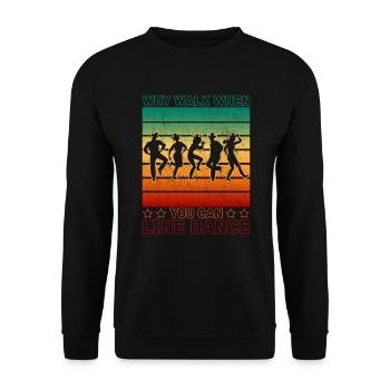 Ballet Ballerina Pole Dancer Line Dance Tap Dance - Unisex Pullover - Schwarz - Vorne - Alina (178cm) & Michal (187cm)