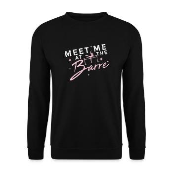 Ballet Ballerine Pole Dancer Line Dance Tap Dance - Sweat-shirt Unisexe - noir - Devant - Alina (178cm) & Michal (187cm)