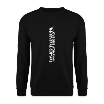 Guitar Bass Player Electric Guitar Acoustic Musicg - Unisex Pullover - Schwarz - Vorne - Alina (178cm) & Michal (187cm)