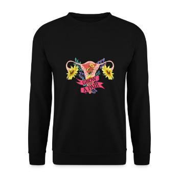 Feminist Feminism Women Empowerment Gender Girls - Unisex Pullover - Schwarz - Vorne - Alina (178cm) & Michal (187cm)