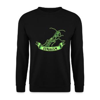 Feminist Feminism Women Empowerment Gender Girls - Unisex Sweatshirt - black - Front - Alina (178cm) & Michal (187cm)