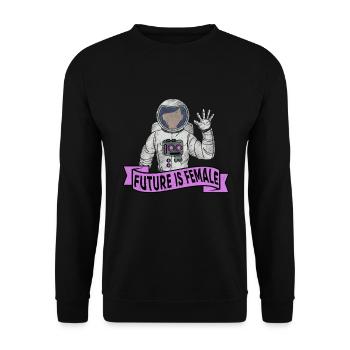 Feminist Feminism Women Empowerment Gender Girls - Unisex Sweatshirt - black - Front - Alina (178cm) & Michal (187cm)