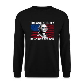 La trahison est ma saison préférée George Washington US - Sweat-shirt Unisexe - noir - Devant - Alina (178cm) & Michal (187cm)