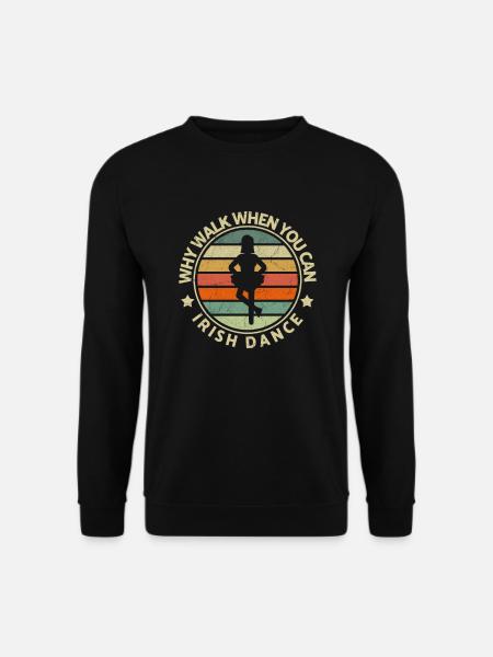 Ballet Ballerina Pole Dancer Line Dance Tap Dance - Unisex Pullover - Schwarz