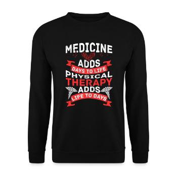 Physiothérapeute Orthophonie et massothérapie Chir - Sweat-shirt Unisexe - noir - Devant - Alina (178cm) & Michal (187cm)