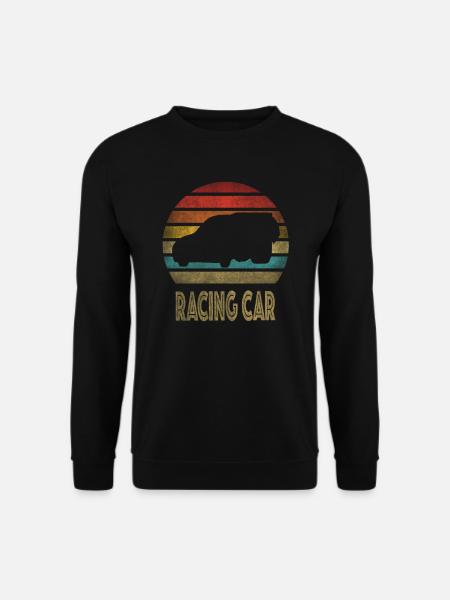 Drag Car Racing Drag Racing Retro Vintage Sunset - Unisex Pullover - Schwarz