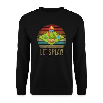 Kids Playground Fun Time Play Party - Unisex Sweatshirt - black - Front - Alina (178cm) & Michal (187cm)