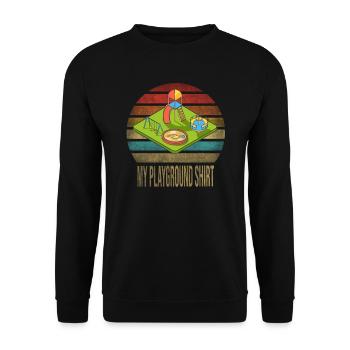 Kids Playground Fun Time Play Party - Unisex Sweatshirt - black - Front - Alina (178cm) & Michal (187cm)