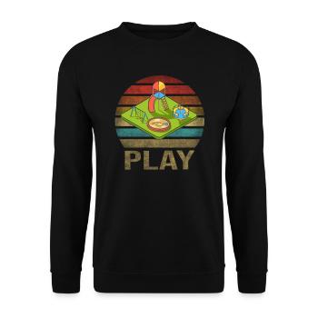 Kids Playground Fun Time Play Party - Unisex Sweatshirt - black - Front - Alina (178cm) & Michal (187cm)