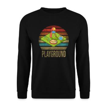 Kids Playground Fun Time Play Party - Unisex Sweatshirt - black - Front - Alina (178cm) & Michal (187cm)