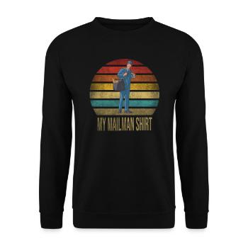 Courrier de livraison Mailman Vous avez été servi - Sweat-shirt Unisexe - noir - Devant - Alina (178cm) & Michal (187cm)
