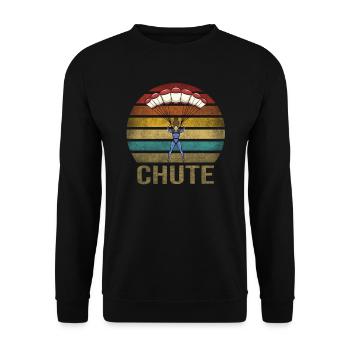 Femme parachutante Oh Chute Parachute - Sweat-shirt Unisexe - noir - Devant - Alina (178cm) & Michal (187cm)