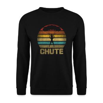 Femme parachutante Oh Chute Parachute - Sweat-shirt Unisexe - noir - Devant - Alina (178cm) & Michal (187cm)