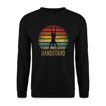 Handstand Fitness Gymnaste Sports Parkour - Sweat-shirt Unisexe - noir - Devant - Alina (178cm) & Michal (187cm)