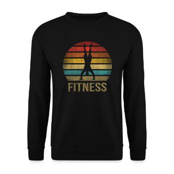 Handstand Fitness Gymnaste Sports Parkour - Sweat-shirt Unisexe - noir - Devant - Alina (178cm) & Michal (187cm)