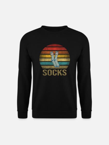 Sock Life Socks Retro Sunset Vintage - Unisex Pullover - Schwarz