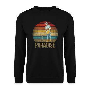 Gardening Watering Flowers Nature Plants - Unisex Pullover - Schwarz - Vorne - Alina (178cm) & Michal (187cm)