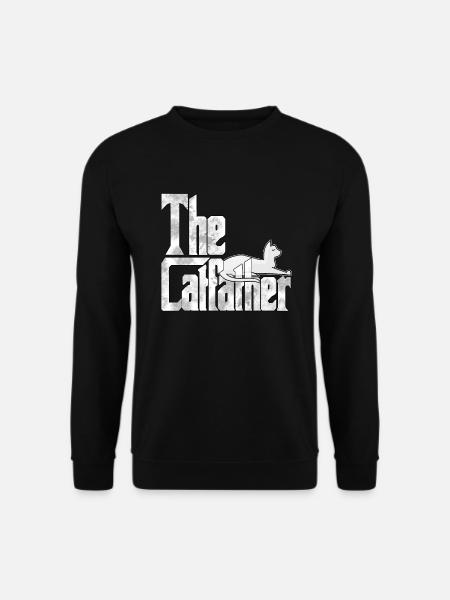 Kattefar Catfather Crazy Cat Far Kitty Daddy - Unisex sweater - sort