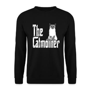 Chat Maman La Catmère Chat Folle Chat Mère Kitty Maman - Sweat-shirt Unisexe - noir - Devant - Alina (178cm) & Michal (187cm)