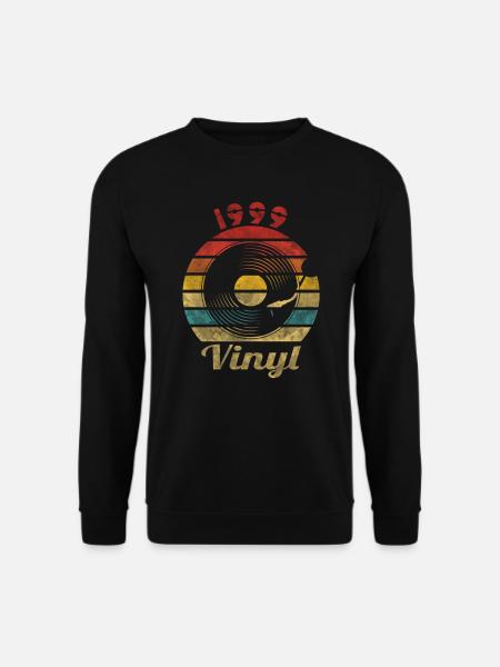 1999 Vinyl Retro Vintage Music - Unisex Pullover - Schwarz