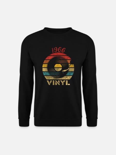1966 Vinyl Retro Vintage Music - Unisex Pullover - Schwarz