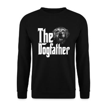 Golden Retriever Dog Dad Dogfather Dogs Daddy Fath - Unisex Sweatshirt - black - Front - Alina (178cm) & Michal (187cm)
