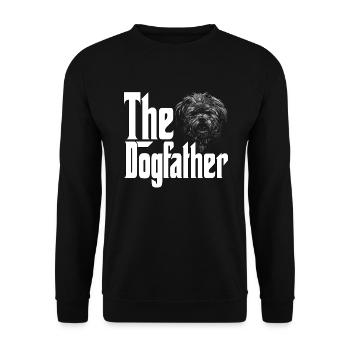 Shih Tzu Terrier Dog Dad Dogfather Dogs Daddy Fath - Unisex Sweatshirt - black - Front - Alina (178cm) & Michal (187cm)
