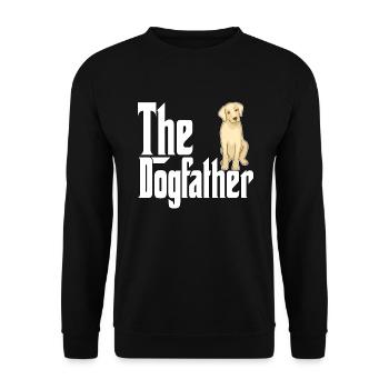 Golden Retriever Dog Dad Dogfather Dogs Daddy Fath - Unisex Sweatshirt - black - Front - Alina (178cm) & Michal (187cm)